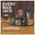 Every Man Jack Sandalwood Mens Beard Kit Holiday Gift Set, Face Wash, Beard Butter, Beard Oil & Comb Perspective: front
