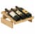 Wooden Mallet 3 Bottle Dakota Wine Display Perspective: front