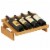 Wooden Mallet 4 Bottle Dakota Wine Display Perspective: front