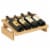 Wooden Mallet 4 Bottle Dakota Wine Display Perspective: front