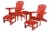 with cup holder Conversation Set, 2 s with cup holders with Ottoman and 1 End Table Perspective: front