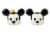 Disney Mickey Mouse & Minnie Mouse Salt & Pepper Shaker Set | Ceramic Shakers Perspective: front