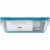 Snapware® Total Solution® Pyrex® Glass Rectangle Container with Lid - Blue / Clear Perspective: front