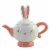 Tabletop Dottie Tea Pot Dolomite Easter Rabbit Bunny A5070 Perspective: front