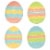 Tabletop Dottie Egg Plate Dolomite Easter Decorated St/4 A5073 Perspective: front