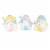 Egg Hat Bunny Figurine - Three Figurines 3.5 Inch, Polyresin - Rabbit St/3 A5088 Perspective: front