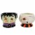 Tabletop Mummy/Frankie Snack Dish Dolomite Halloween Johanna Parker J9720 Perspective: front