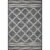 RAI-05 Denim, Ivory 18  x 18  Sample Size Rug Perspective: front
