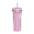 Takeya Standard Straw Tumbler - Pink Lavendar Perspective: front