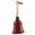 Home Decor 9.50 Inch Red Metal Bell Tin Decorate Christmas Holiday Xc423339 Perspective: front