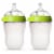 Comotomo® Green Baby Bottles Perspective: front