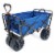 Mac Sports Collapsible All Terrain Beach Utility Wagon - Blue / Black Perspective: front