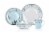 Disney Frozen 2 Anna & Elsa Ceramic Dining Set Collection | 16-Piece Dinner Set Perspective: front