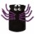 Simply Dog Extra Small-Small Black and Purple Spider Pet Costume Perspective: front