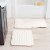 Lavish Home 2 Piece Memory Foam Bath Mat Set - Off-White Perspective: front