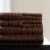 Lavish Home 8 Piece 100% Cotton Plush Bath Towel Set Choc Perspective: front