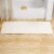 Lavish Home Memory Foam Striped Extra Long Bath Mat - White - 24x60 Perspective: front