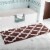 Lavish Home 67-0029-C 24 x 60 in. 100 Percent Cotton Trellis Bathroom Mat - Chocolate Perspective: front