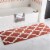 Lavish Home 67-0029-BR 24 x 60 in. 100 Percent Cotton Trellis Bathroom Mat - Brick Perspective: front