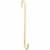 National 2649 8 In. Brushed Gold Steel Modern Large S-Hook Plant Hanger N275-518 Perspective: front