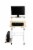 Mind Reader Rolling Sitting & Standing Workstation Perspective: front