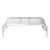 Mind Reader Metal Mesh Monitor Stand with Storage Compartments - Silver Perspective: front