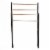Mind Reader 4-Bar Freestanding Towel Rack - Black Perspective: front