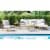 Elle Decor Mirabelle Outdoor Side Table in French Gold Perspective: front