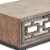 Tommy Hilfiger Hayworth Mirrored Console Table Ash Gray Brown Perspective: front