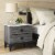 Adore Decor Micah 2 Drawer Nightstand Gray Perspective: front