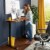 Serta Creativity Electric Height Adjustable Standing Desk Light Brown Perspective: front
