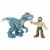 Fisher-Price® Imaginext Jurassic World Allosaurus Dinosaur & Ranger Action Figures Perspective: front