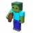 Mattel Minecraft Zombie Figure Perspective: front