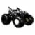Mattel Hot Wheels Monster Trucks Zebra Shark Vehicle Perspective: front