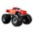 Mattel Hot Wheels® Monster Trucks Red Racing 3 Vehicle Perspective: front