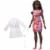 Barbie Doctor Doll, Brunette Hair, Curvy Shape, Doctor Coat, Print Dress, Stethoscope Perspective: front