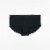 Dip Cotton Stretch Lace Waistband Boyshort Underwear - Black Perspective: front