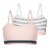 Dip 2 Pack Wirefree Cotton Bralette Perspective: front
