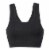 Dip Seamless Ribbed Black Bralette Perspective: front