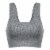 Dip Seamless Ribbed Heather Gray Bralette Perspective: front