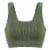 Dip Seamless Ribbed Olive Bralette Perspective: front