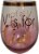 West Coast Novelty Corp. Galentine's Day Wine Glasses - Pink/Gold Perspective: front