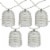 Avon 33537598 10 in. LED White Lantern Mini Christmas Light Perspective: front