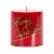 Holiday Home Small Pillar Candle Merry Christmas Perspective: front