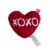 Holiday Home Valentine's XOXO Heart Pillow Perspective: front