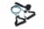 Trajectory® Resistance Tube Medium Coronet - Blue Perspective: front