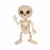 Holiday Home 7" Crazy Bonez Standing Vampire Skeleton Halloween Decor Perspective: front