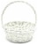 Holiday Home Easter Painted Split Willow Basket - White Perspective: front