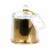 Holiday Home Harvest Gold Cloche Candle Perspective: front