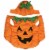 Holiday Home Pumpkin Pet Costume Perspective: front